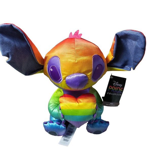 ^ DISNEY Store PLUSH - PRIDE COLLECTION - STITCH - RAINBOW - Picture 3 of 9
